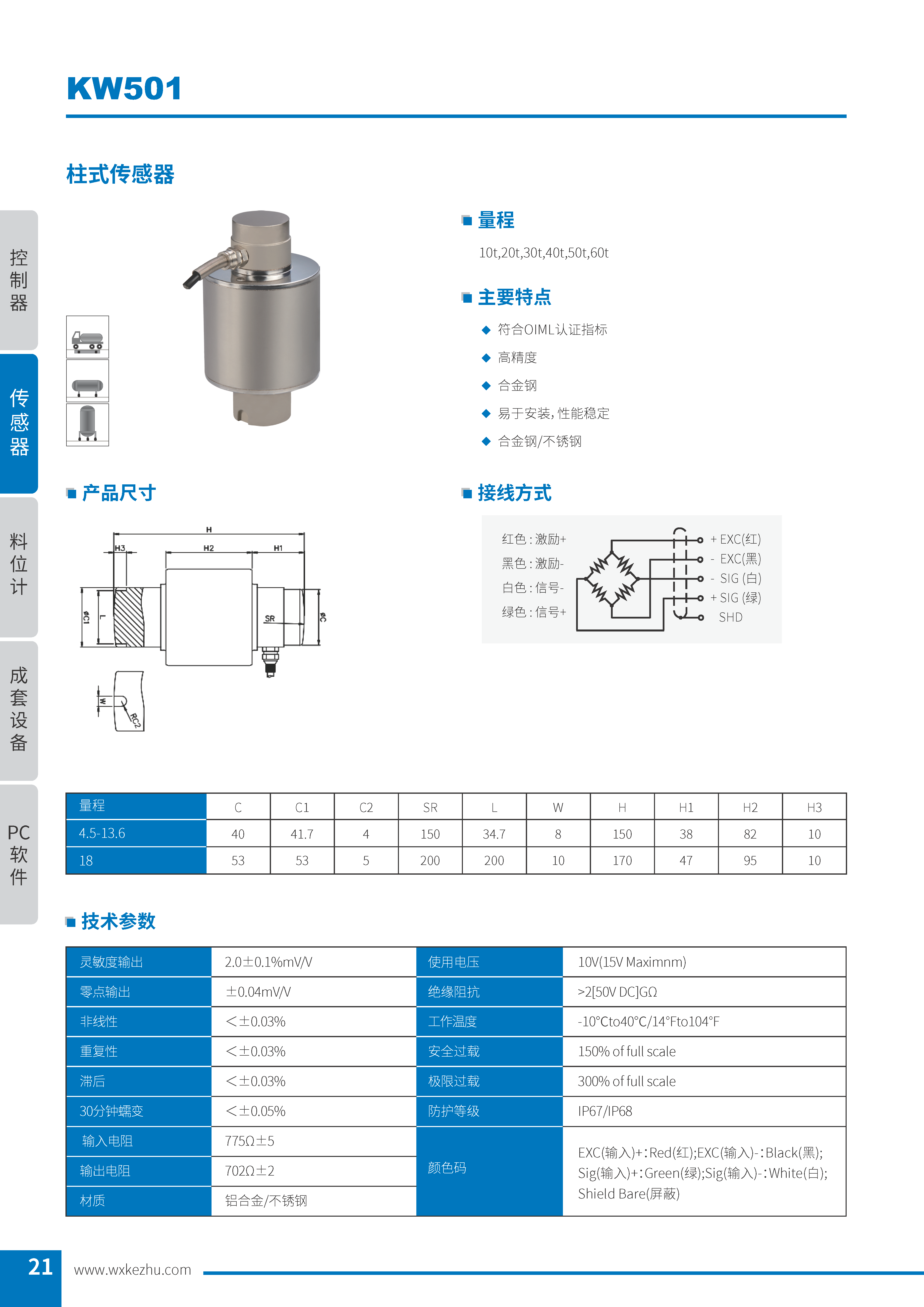 稱重傳感器 KW501